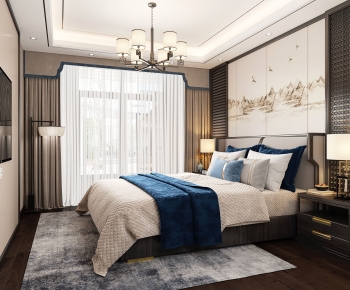 New Chinese Style Bedroom-ID:362749139