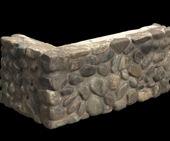 现代石头围墙-ID:362888108