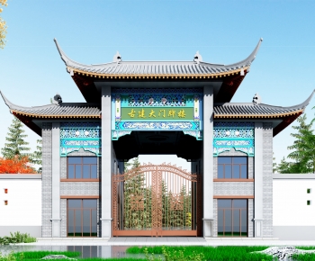 Chinese Style Building Component-ID:391797077