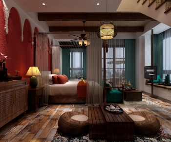 Southeast Asian Style Guest Room-ID:674084904