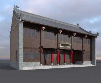 New Chinese Style Ancient Architectural Buildings-ID:896255023