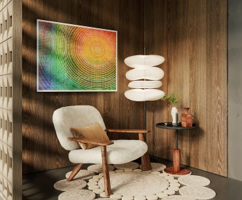 Wabi-sabi Style Lounge Chair-ID:100761891