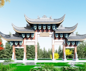 Chinese Style Building Component-ID:265240918