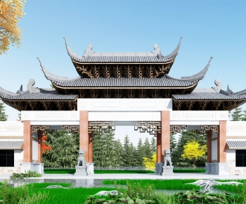 Chinese Style Building Component-ID:163820986
