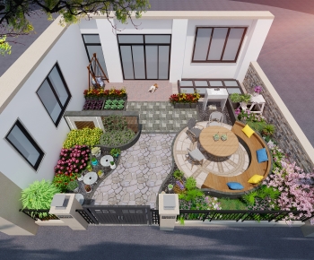 New Chinese Style Courtyard/landscape-ID:243889091