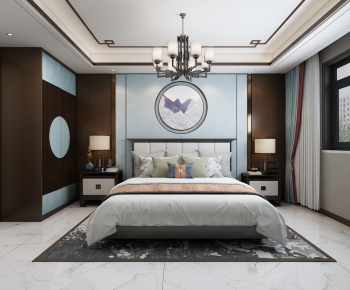 New Chinese Style Bedroom-ID:947865018