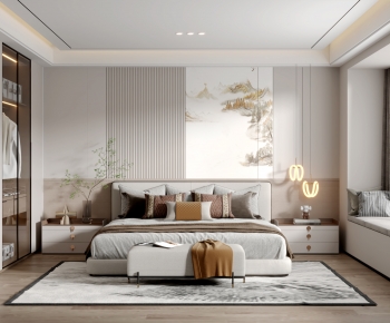 New Chinese Style Bedroom-ID:354300983