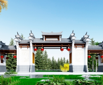 Chinese Style Building Component-ID:939445976