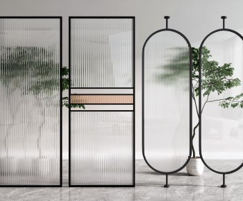 Modern Glass Screen Partition-ID:406630012