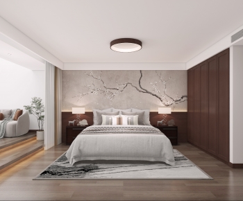 New Chinese Style Bedroom-ID:144989011