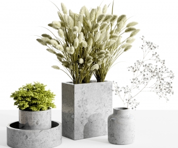 Modern Potted Green Plant-ID:451004034