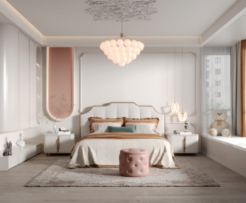 Simple European Style Bedroom-ID:899822004