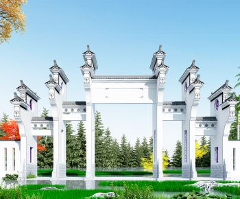 Chinese Style Building Component-ID:513236058