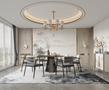 New Chinese Style Dining Room-ID:341753019
