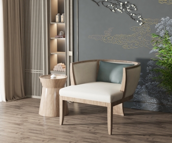 New Chinese Style Lounge Chair-ID:743211989