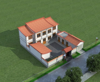 New Chinese Style Villa Appearance-ID:789369111