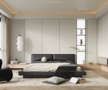 Modern Wabi-sabi Style Bedroom-ID:583583124