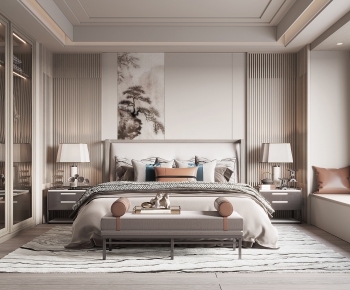 New Chinese Style Bedroom-ID:720072032