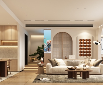 Wabi-sabi Style A Living Room-ID:364458083