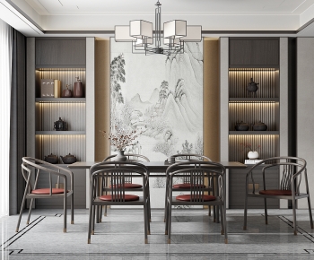 New Chinese Style Dining Room-ID:220427043