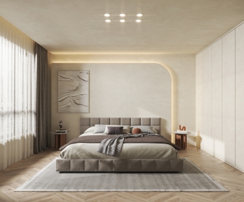 Wabi-sabi Style Bedroom-ID:399967918