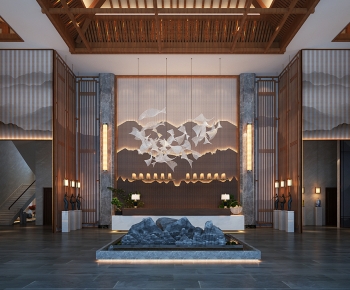 New Chinese Style Lobby Hall-ID:833106043