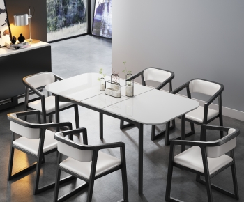 Modern Dining Table And Chairs-ID:936793097