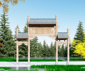 Chinese Style Building Component-ID:907373911