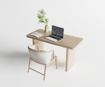 Modern Computer Desk And Chair-ID:486702921