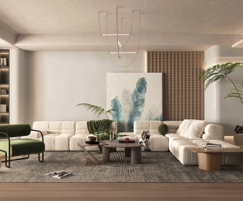 Wabi-sabi Style A Living Room-ID:880661018