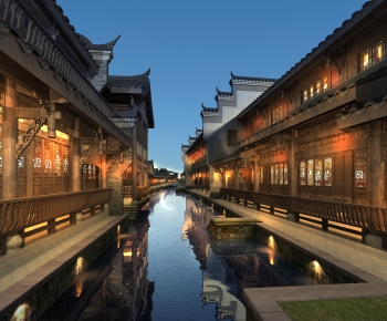 Chinese Style Ancient Architectural Buildings-ID:571897038