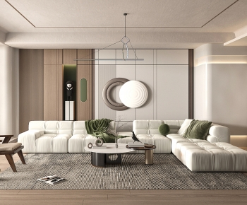 Wabi-sabi Style A Living Room-ID:125649023