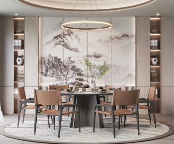 New Chinese Style Dining Room-ID:999886043