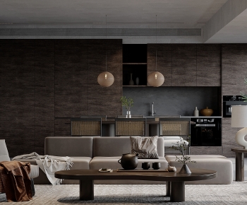 Wabi-sabi Style A Living Room-ID:817259073