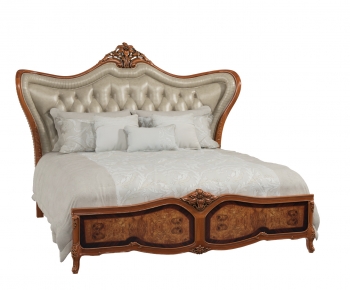 European Style Classical Style Double Bed-ID:766226056