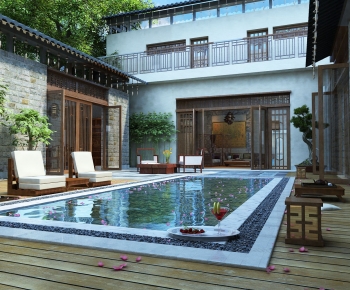 Chinese Style Courtyard/landscape-ID:752491008