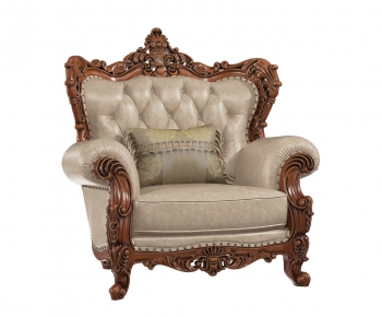 European Style Classical Style Single Sofa-ID:494575989