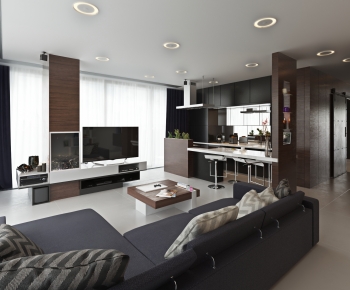 Modern A Living Room-ID:718228852