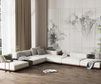 New Chinese Style Multi Person Sofa-ID:611408951