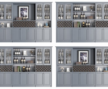 American Style Wine Cabinet-ID:771169903