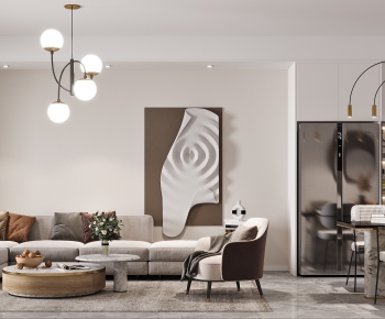 Modern A Living Room-ID:263340577