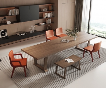 Modern Dining Table And Chairs-ID:741759061
