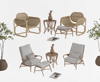 Wabi-sabi Style Lounge Chair-ID:284449102