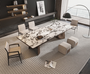 Modern Dining Table And Chairs-ID:581321959