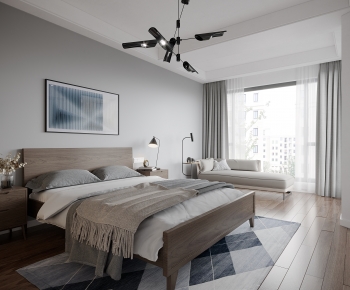 Modern Nordic Style Bedroom-ID:751560932