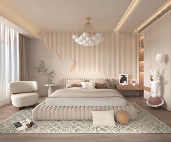 Modern Wabi-sabi Style Bedroom-ID:199377065