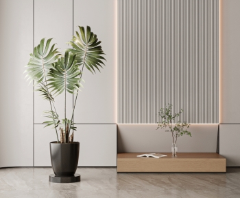 Modern Potted Green Plant-ID:869254119