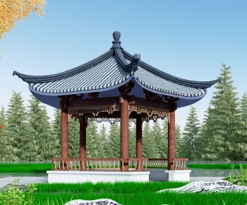 Chinese Style Building Component-ID:398602014