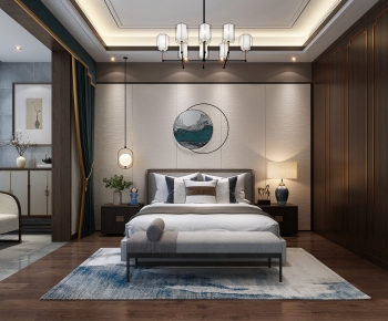 New Chinese Style Bedroom-ID:865600186