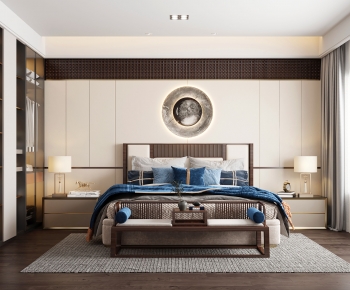 New Chinese Style Bedroom-ID:202977902